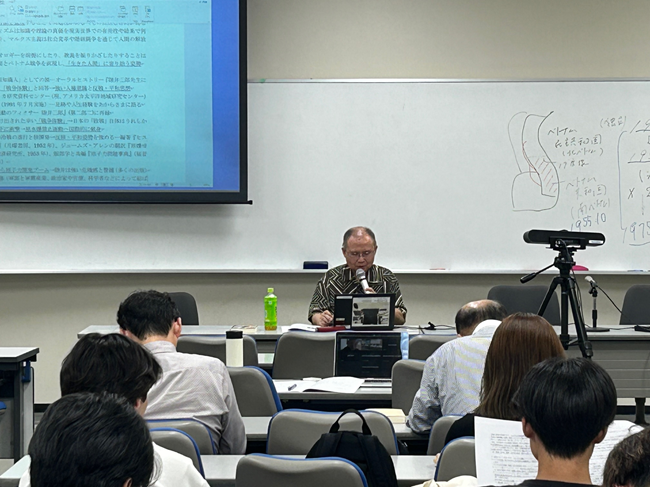 経済学会セミナーシリーズ「陸井三郎を語る――ベトナム反戦と国際派知識人の軌跡」にゼミで参加