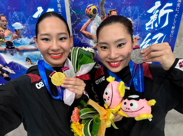 左から島田選手、種田選手