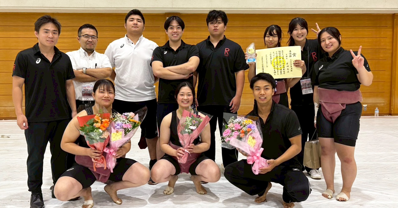 全日本女子相撲選手権大会で原田美涼選手が準優勝
