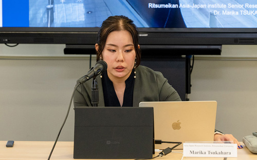 発表を行Dr. 塚原真梨佳