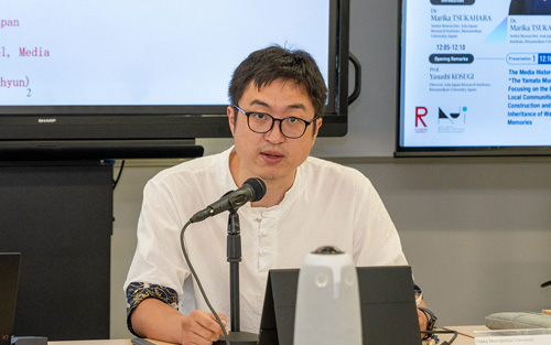 発表を行うPark GwangHong氏