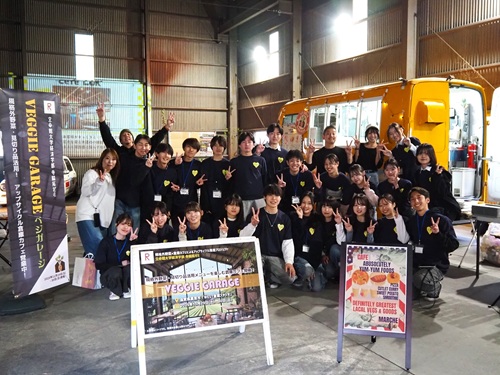 寺脇ゼミが規格外・見切り品を活用した倉庫カフェ「VEGGIE GARAGE」を開催！