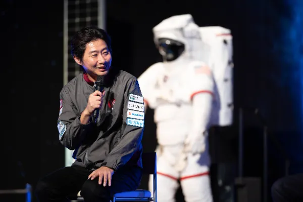 ispace 袴田CEOによるコメント風景