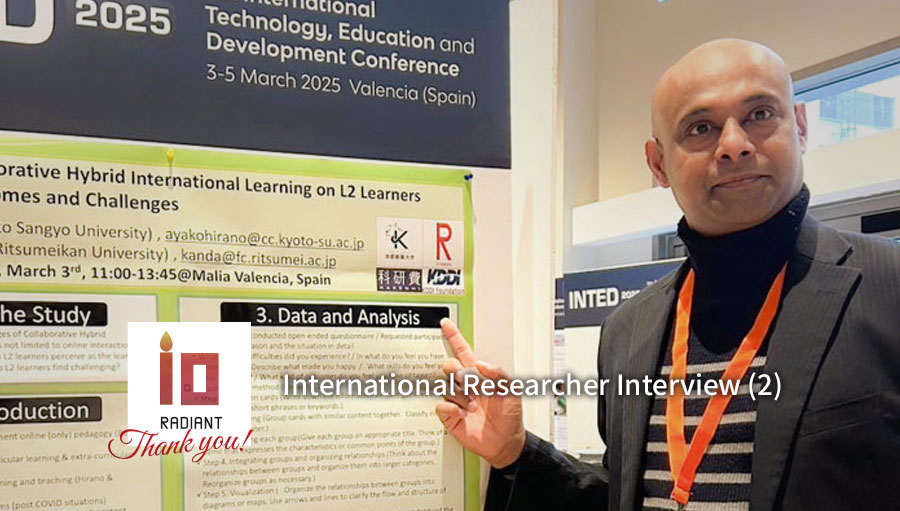 ＜世界から立命館へ！＞ 軍人になる夢から文処理へ：パラバート・ブッディカ・カンダボダ先生  