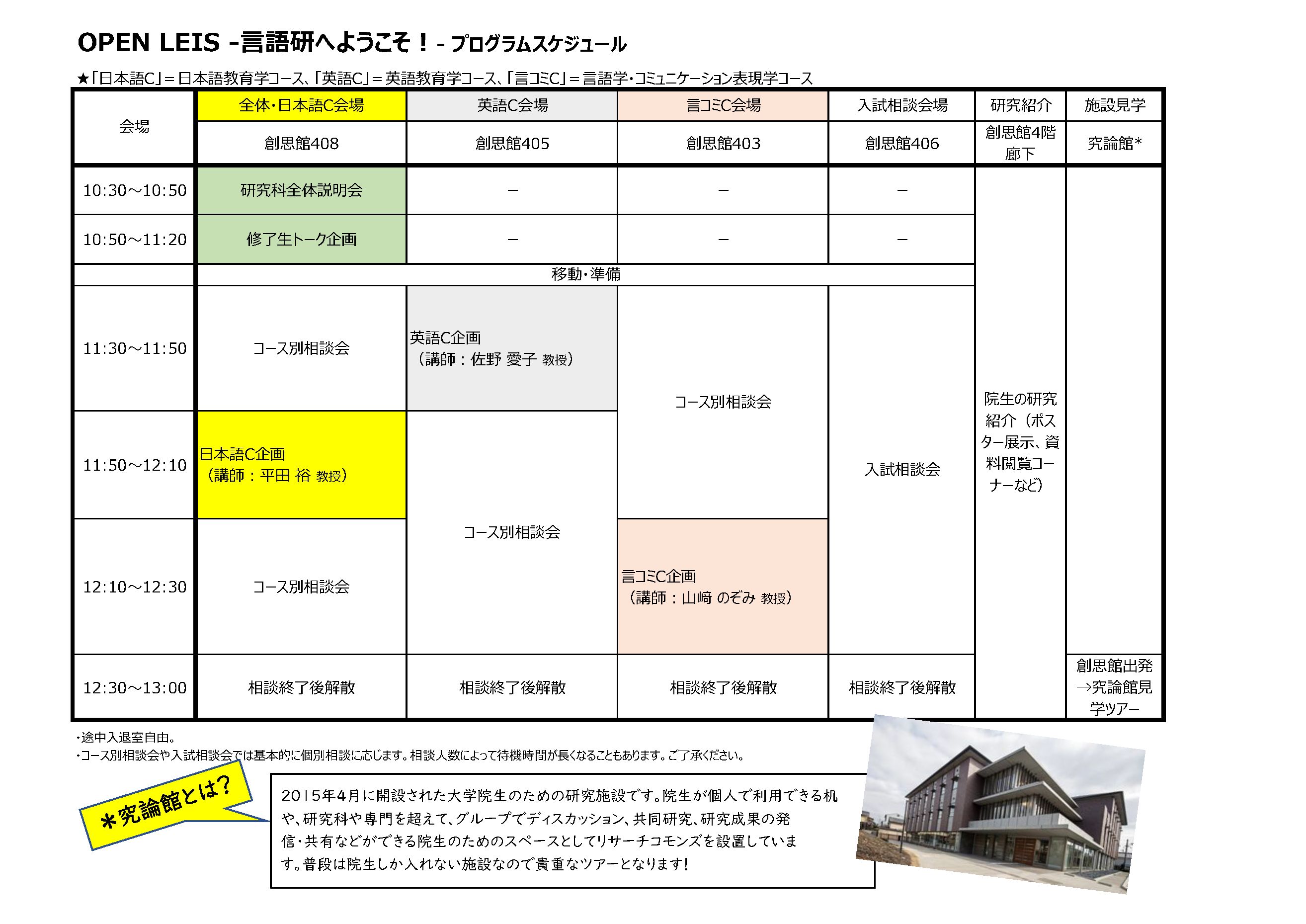 2026年度OPEN　LEISプログラム