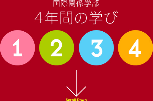 国際関係学部　4年間の学び