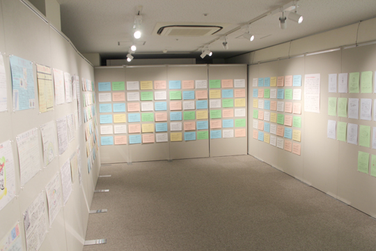 第10回立命館附属校平和教育実践展示　立命館慶祥中学校・高等学校　展示室の様子