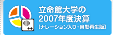 2008年12月22〜24日 財政説明会より　立命館大学の2007年度決算　［ナレーション入り・自動再生版］