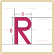 『R』マークがフラクタルなループを描く