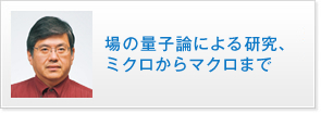 場の量子論による研究、ミクロからマクロまで