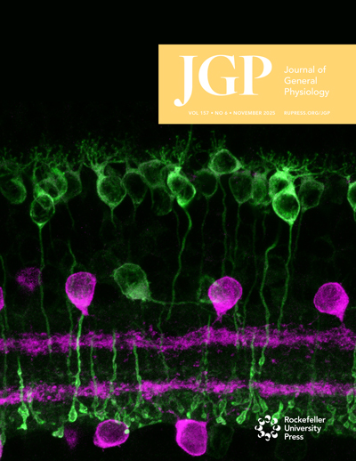 米科学雑誌「Journal of General Physiology」表紙