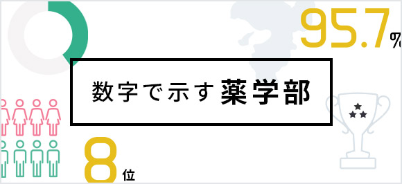 数字で示す 薬学部の強み