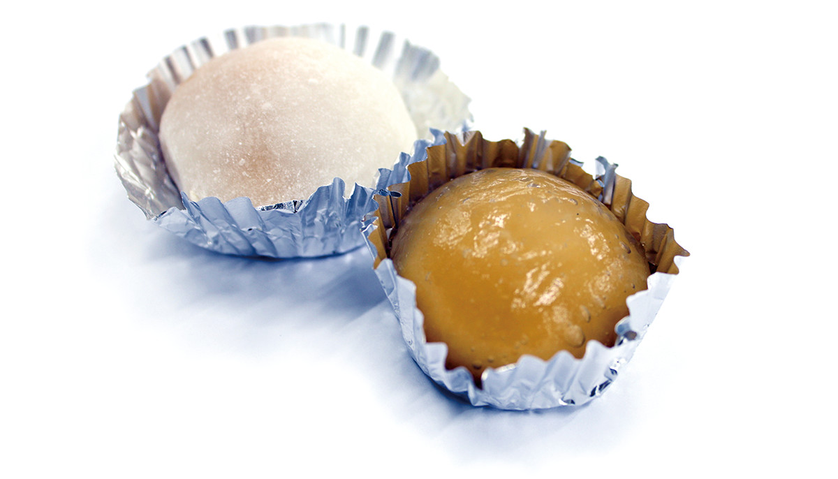Prototype Japanese sweets using Hayatoimo paste