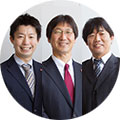 Tadao Isaka, Takanobu Nishiura, Naruhiro Shiozawa