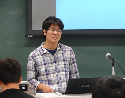 吉積皓平さん(立命館大学 文学部2回生)