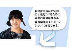 古橋彩帆さん(映像学部2回生)