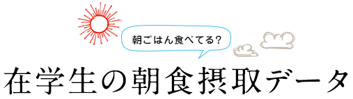 在学生の朝食摂取データ