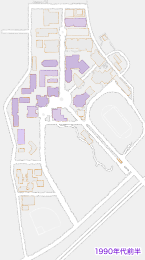 BKC発展の軌跡 ―校舎を竣工年順に追う　1990年代前半 MAP