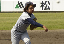 田中裕貴さん（スポーツ健康科学部3回生）ピッチャー