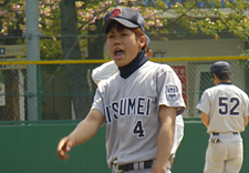 柳川慶太さん（スポーツ健康科学部2回生）セカンド	