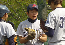 吉田　晋太郎さん（スポーツ健康科学部2回生）サード		