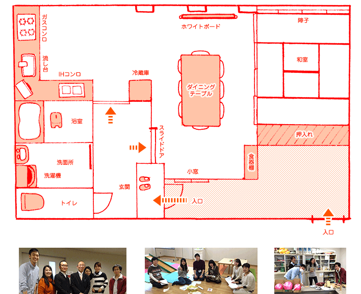 創思館トレーニングルーム1見取り図