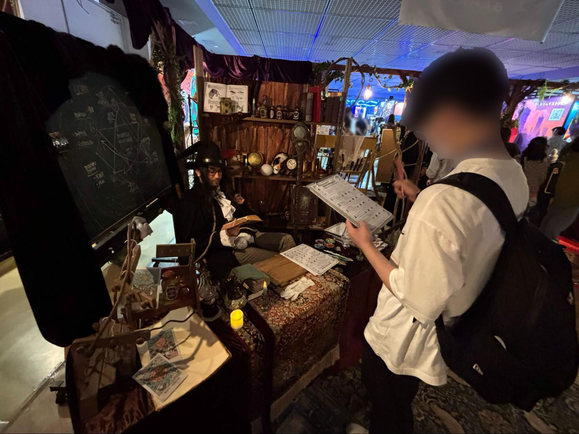 魔術適性試験を受ける様子