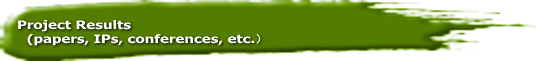 Project Results    (papers, IPs, conferences, etc.j