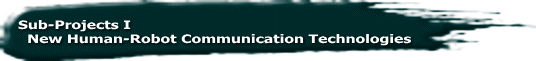 Sub-Projects I   New Human-Robot Communication Technologies